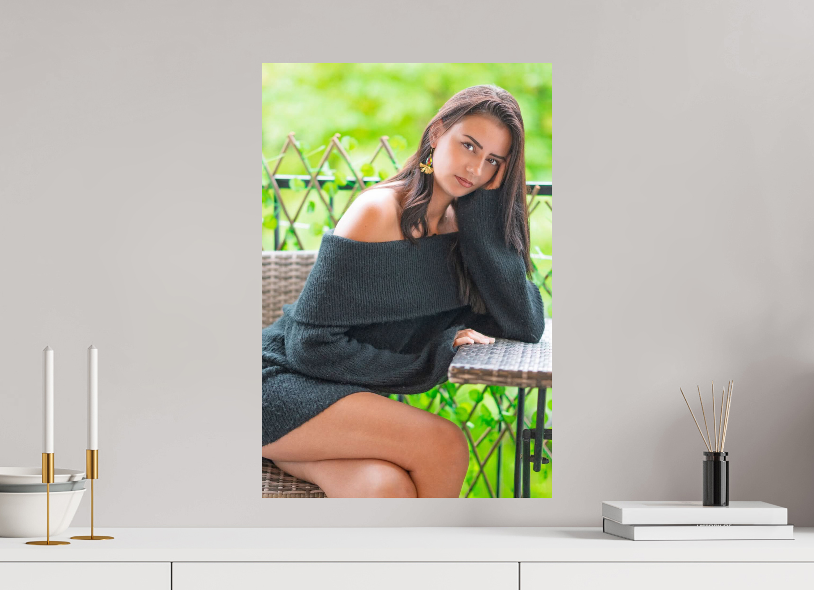 40 x 60 cm, Diego De la Fuintes Le Regard Pensif