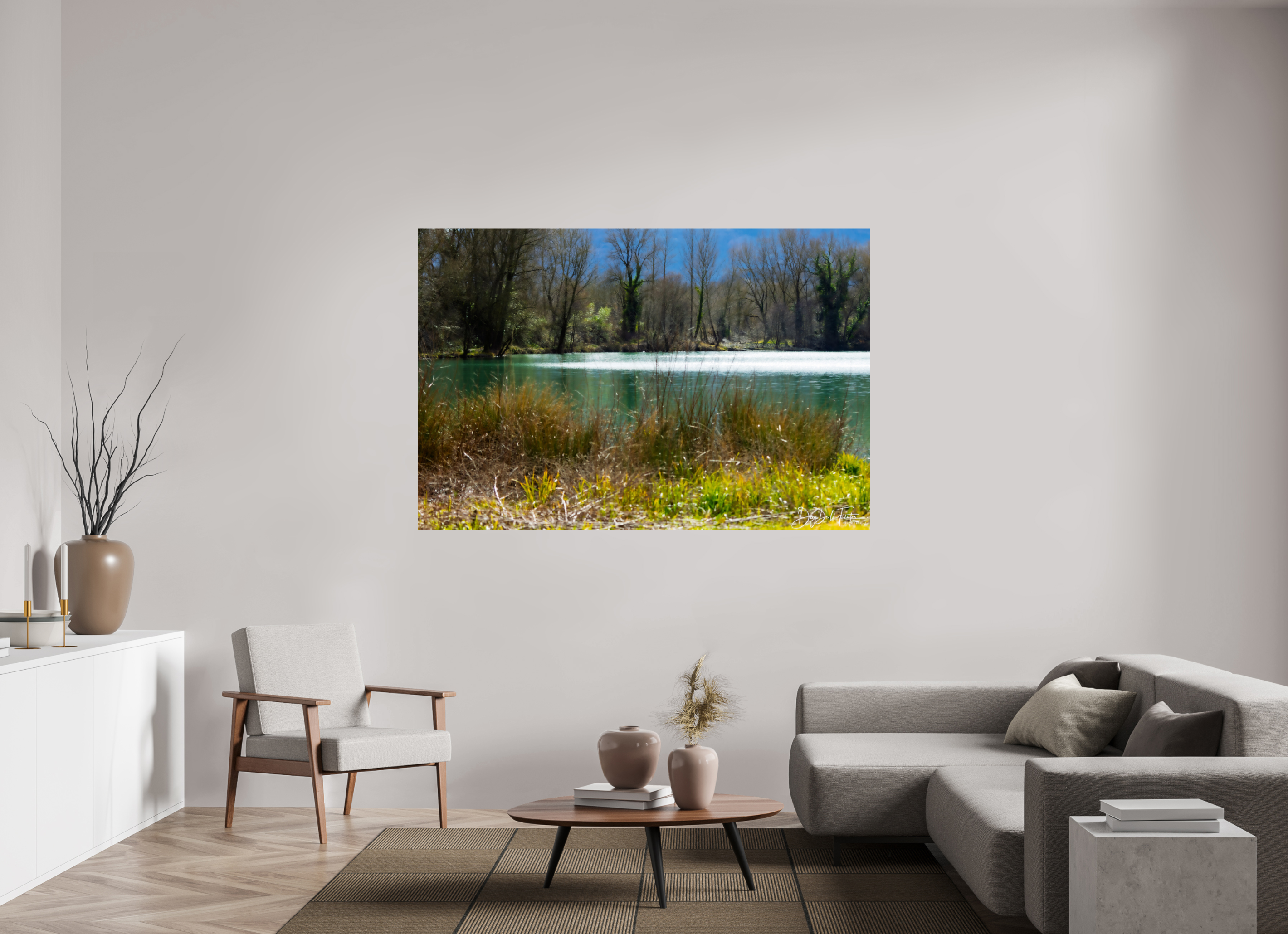 180 x 120 cm, Diego De la Fuintes Lac vert