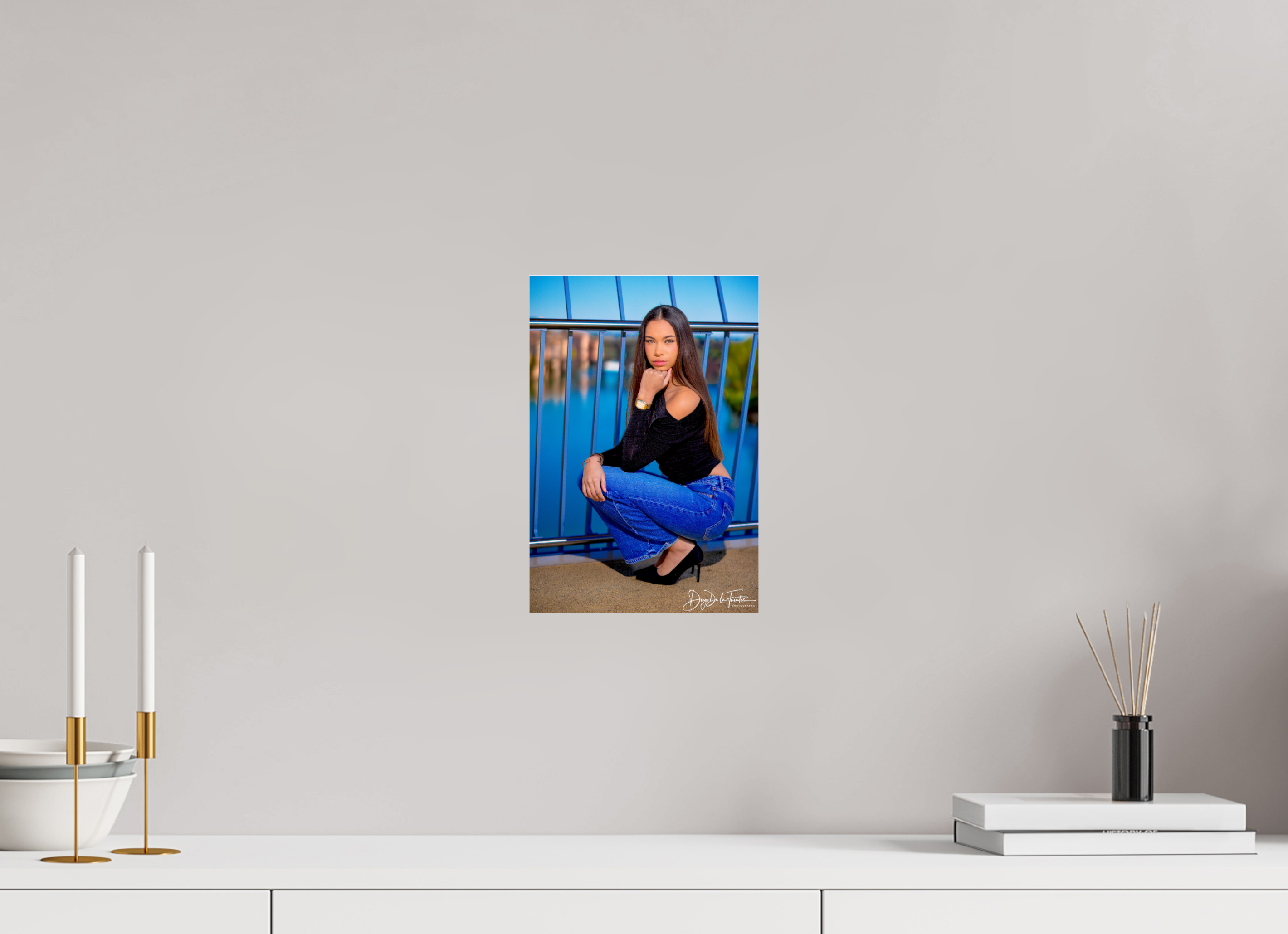20 x 29,4 cm, Diego De la Fuintes Photographe Perspective Bleue : Portrait Contemporain par Diego De la Fuintes