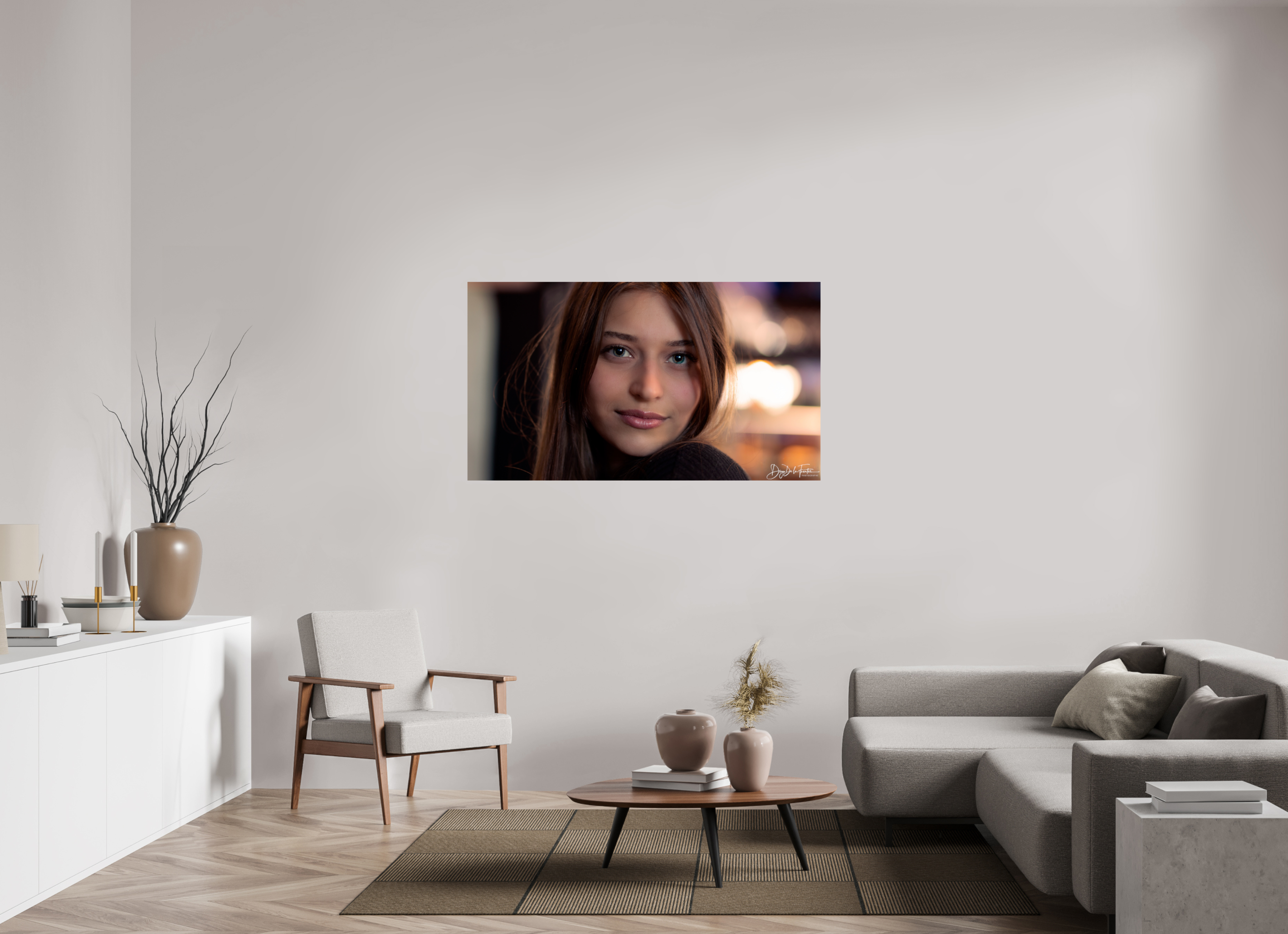 144 x 81 cm, Diego De la Fuintes Regard Captivant