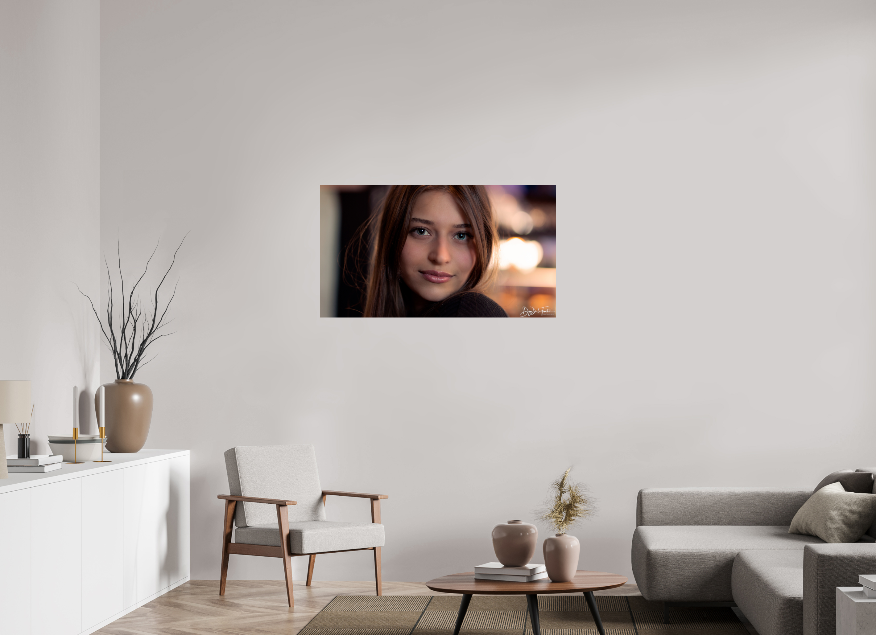 112 x 63 cm, Diego De la Fuintes Regard Captivant