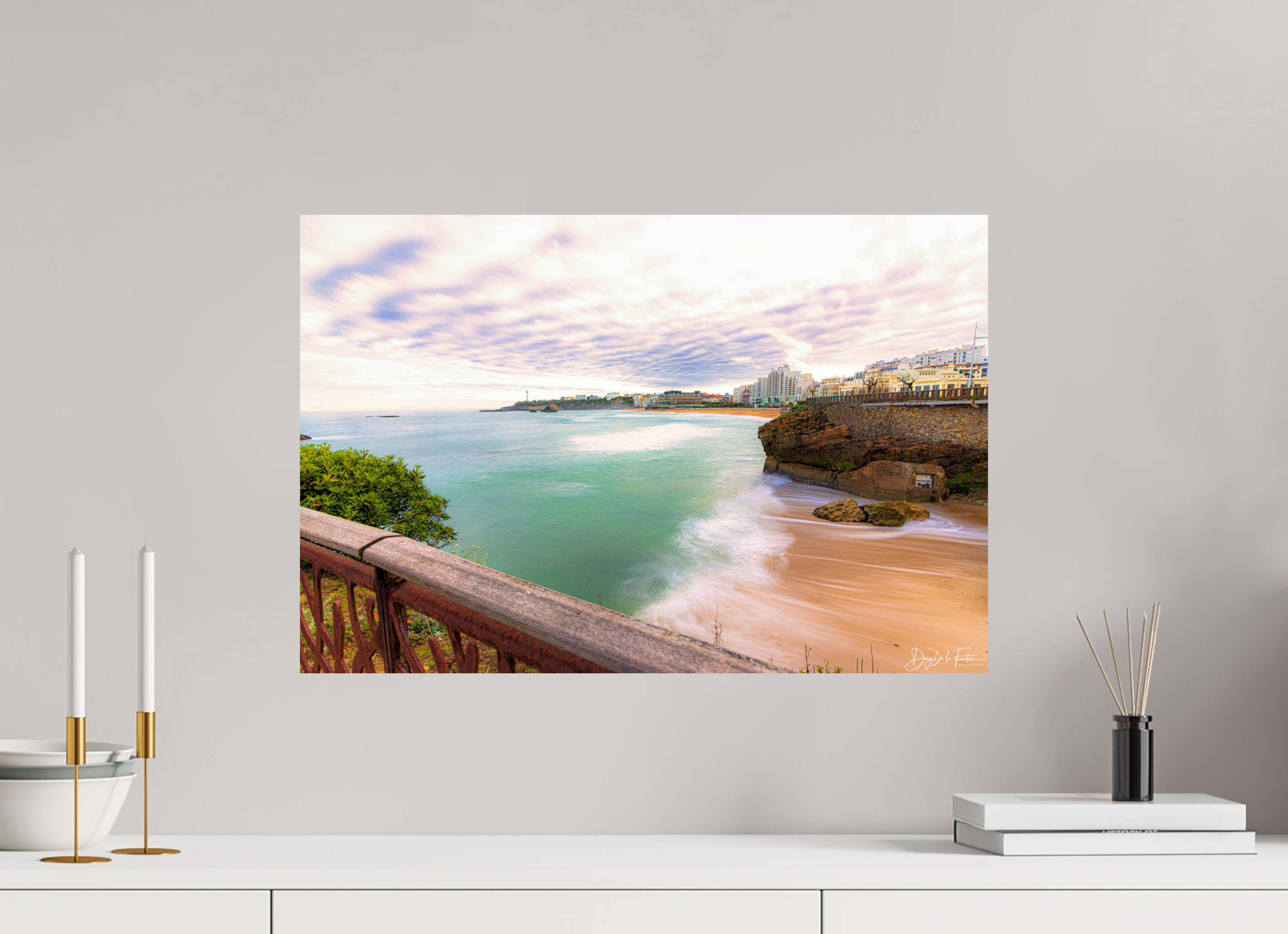 60 x 40 cm, Diego De la Fuintes Biarritz – L'Écume et l'Horizon