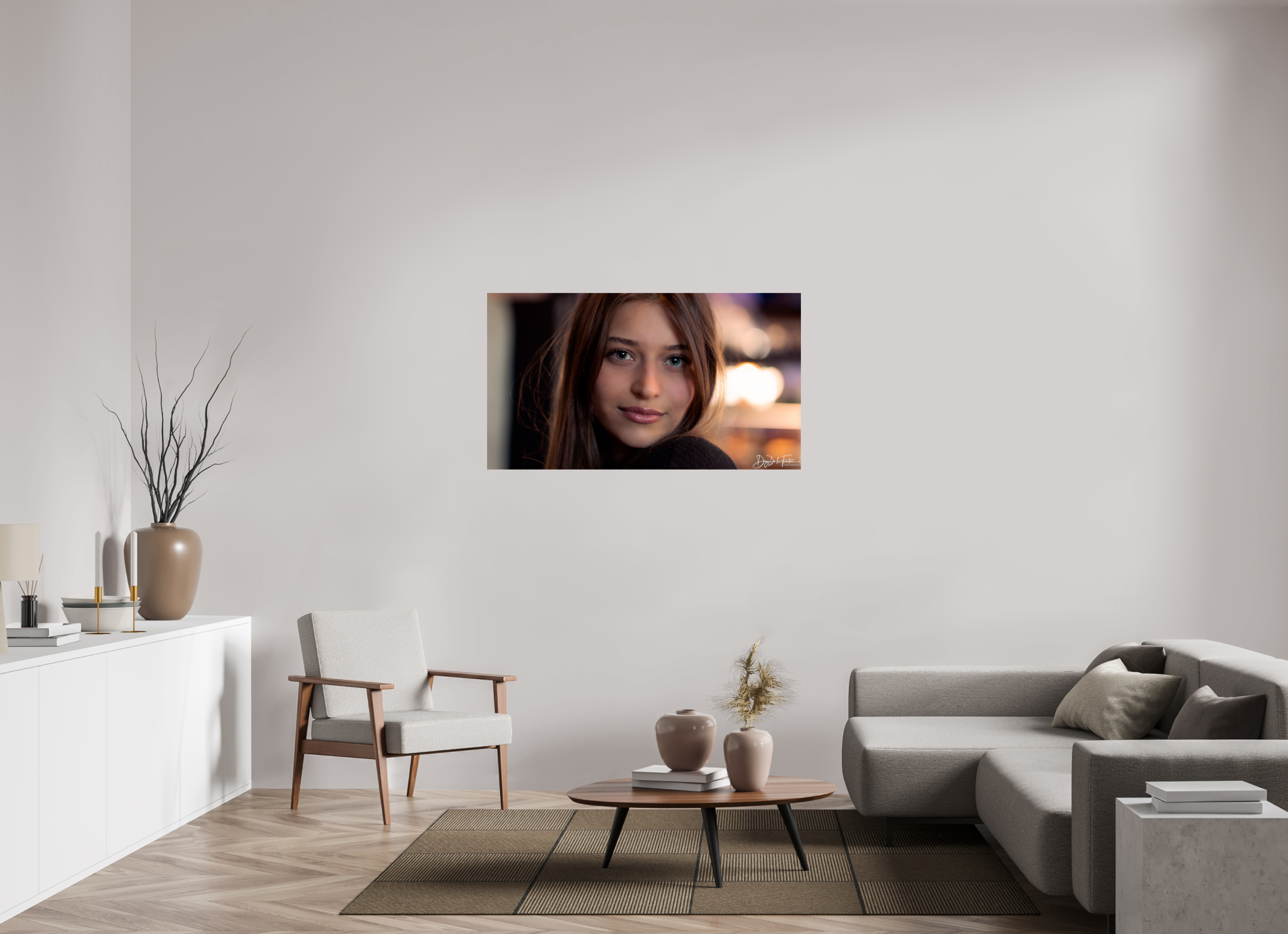 128 x 72 cm, Diego De la Fuintes Regard Captivant