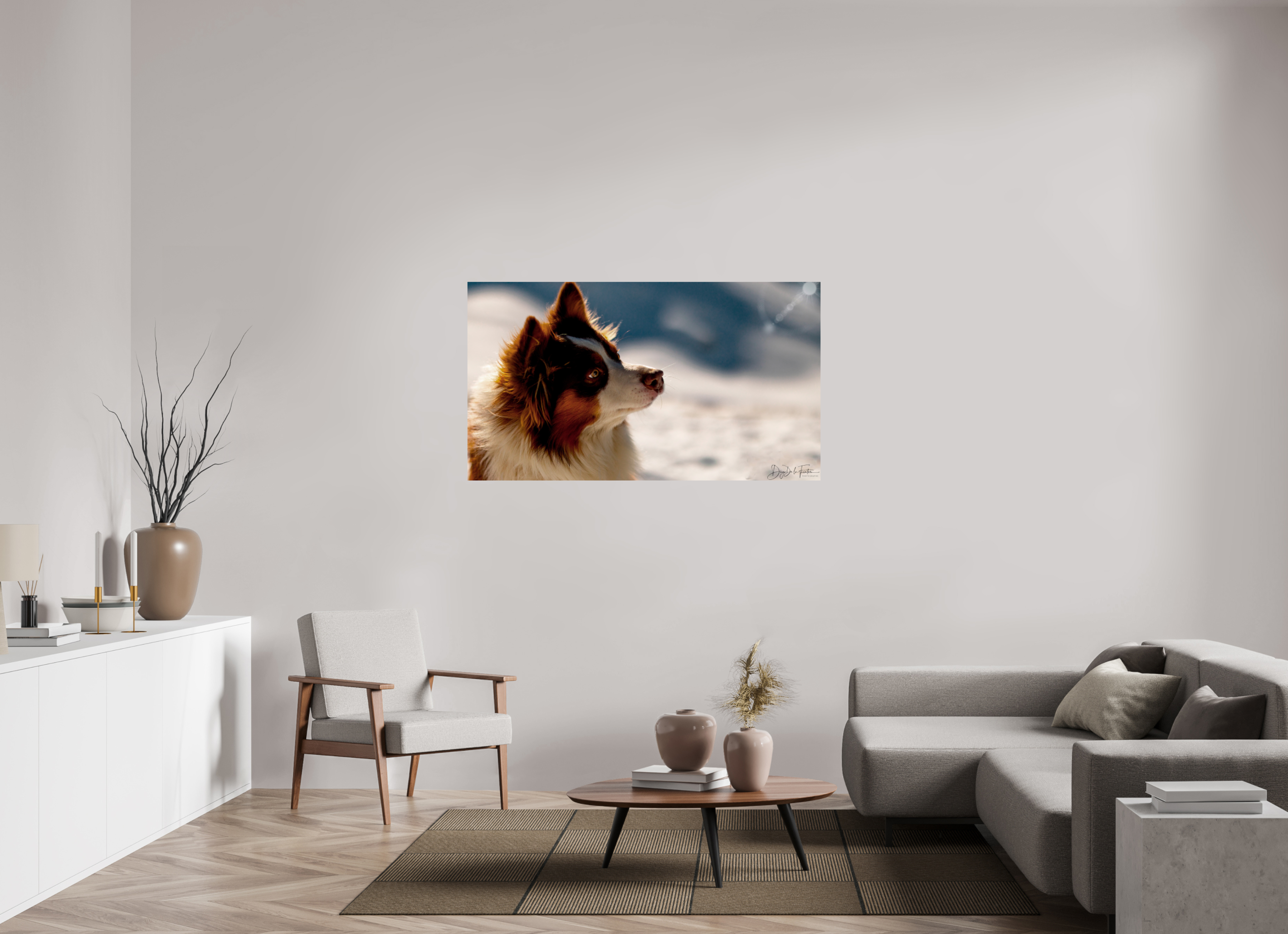144 x 81 cm, Diego De la Fuintes Tableau Photographique Canin