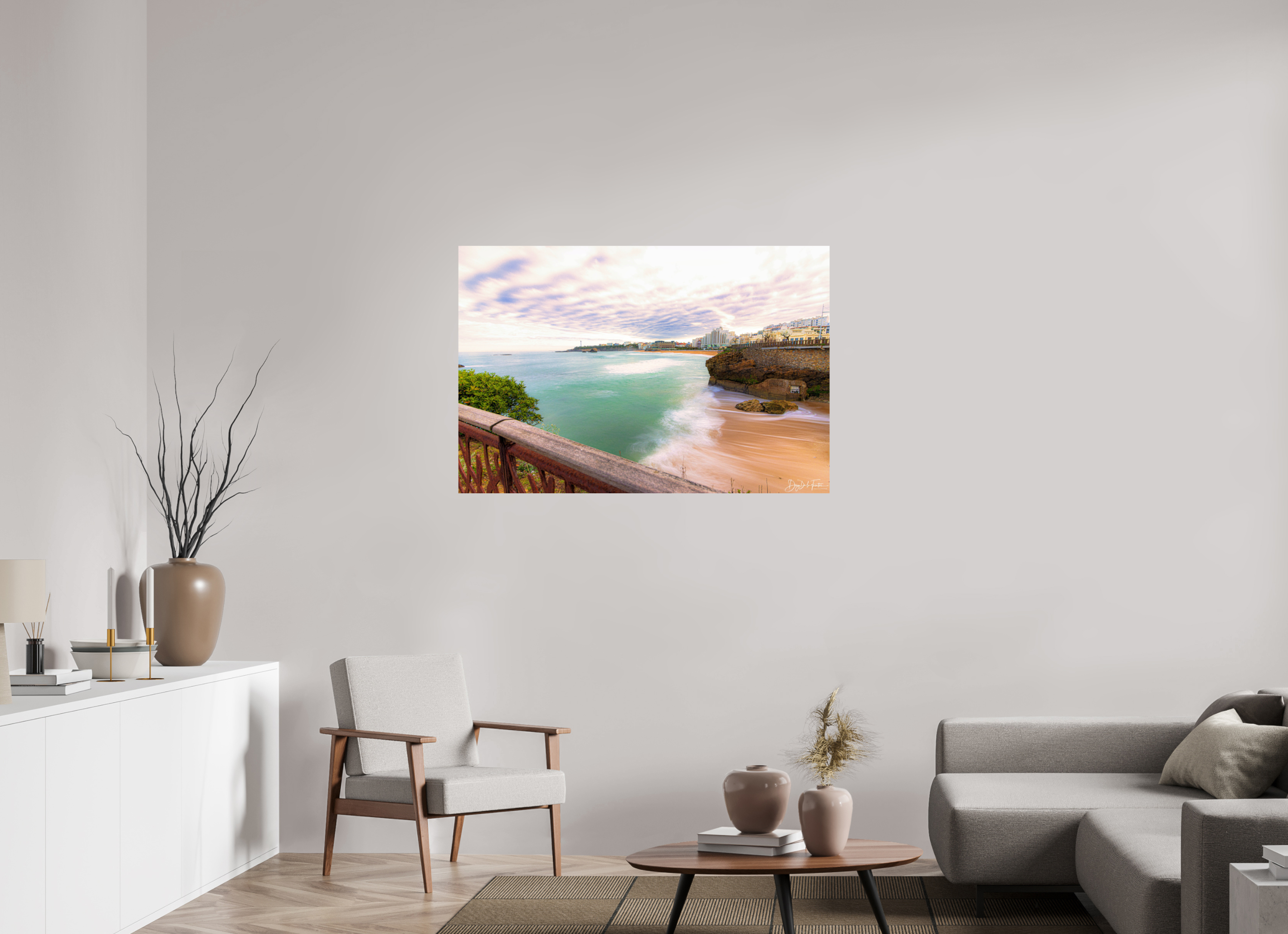 120 x 80 cm, Diego De la Fuintes Biarritz – L'Écume et l'Horizon