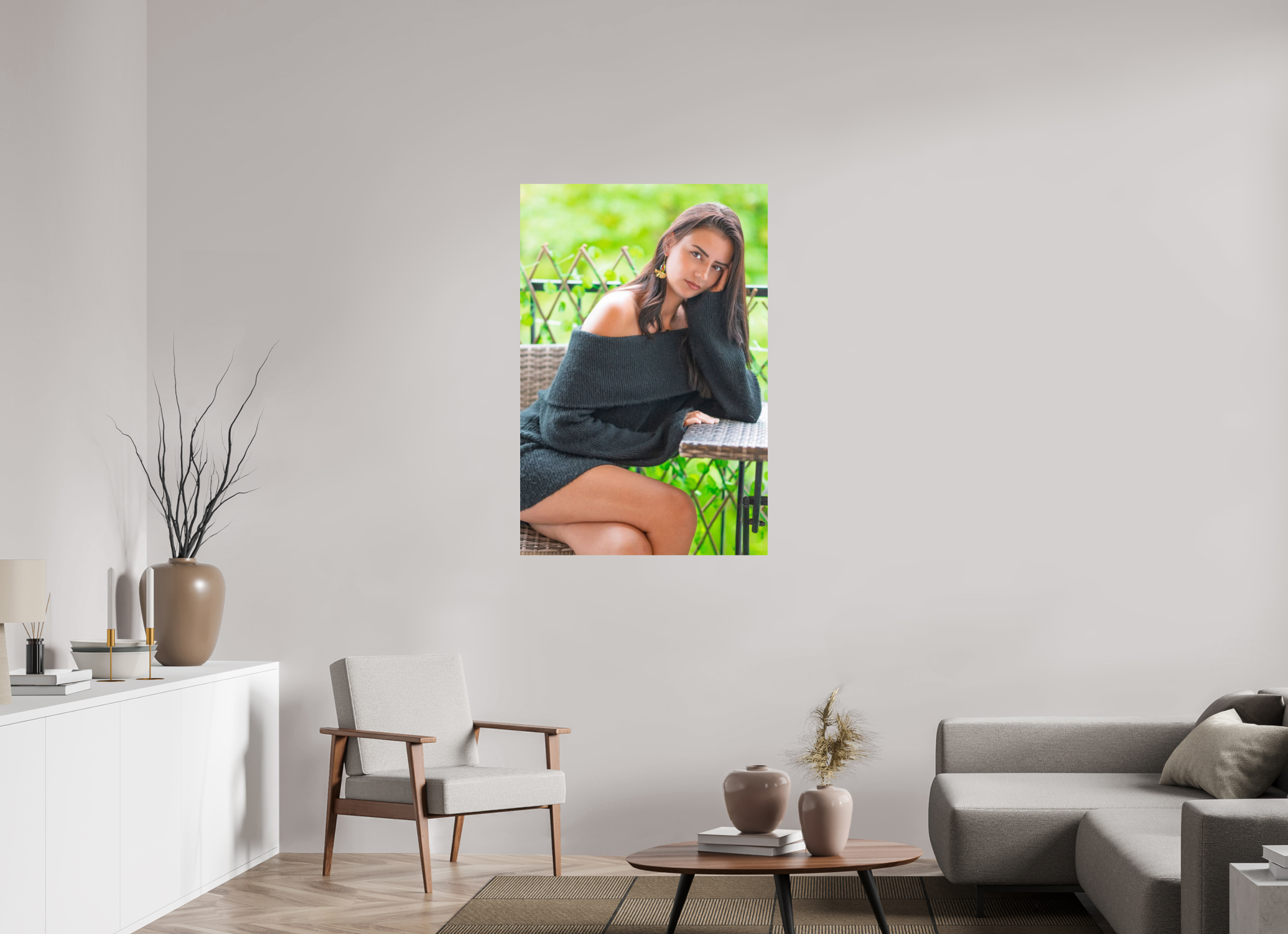 80 x 120 cm, Diego De la Fuintes Le Regard Pensif