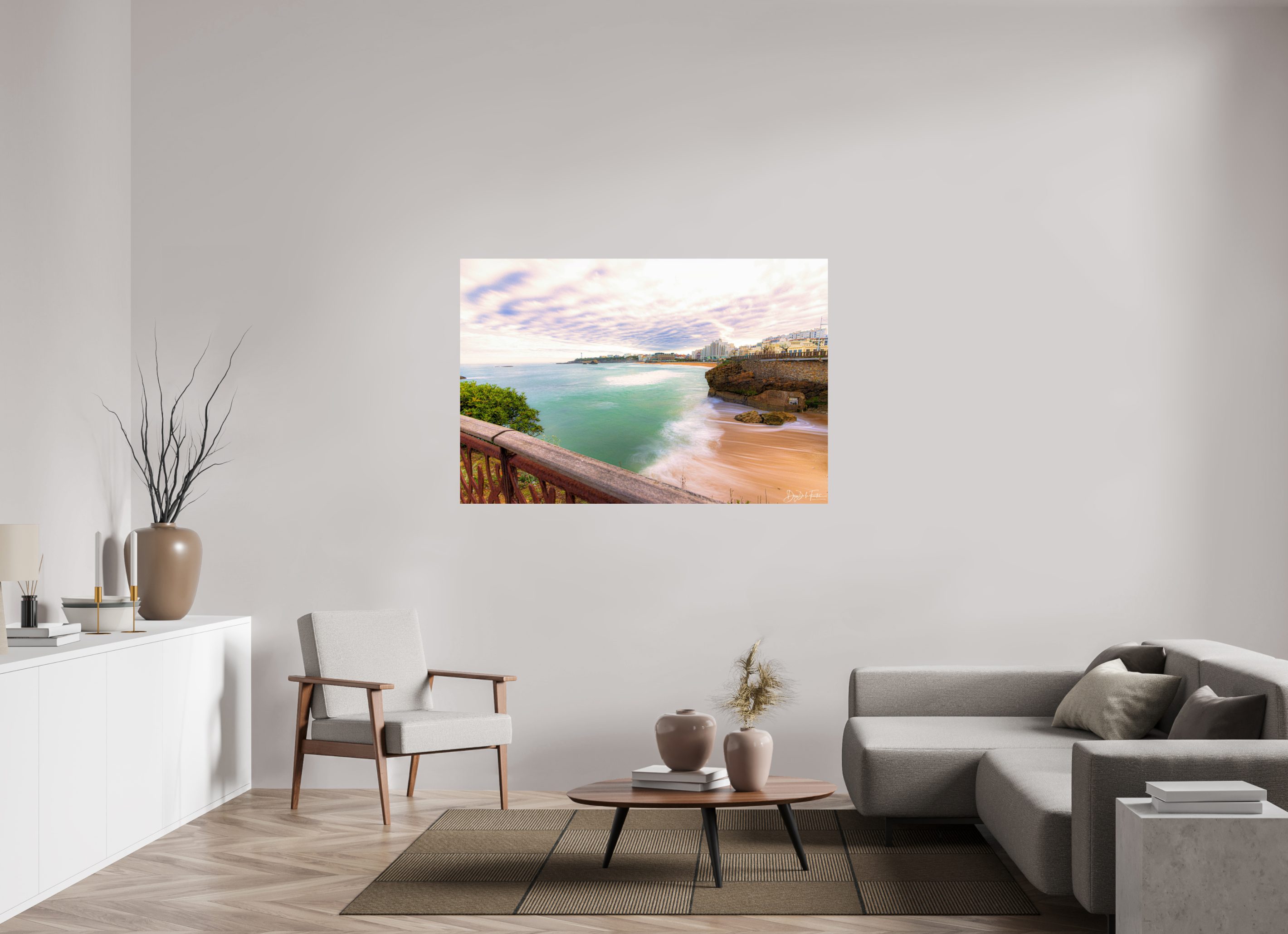 150 x 100 cm, Diego De la Fuintes Biarritz – L'Écume et l'Horizon