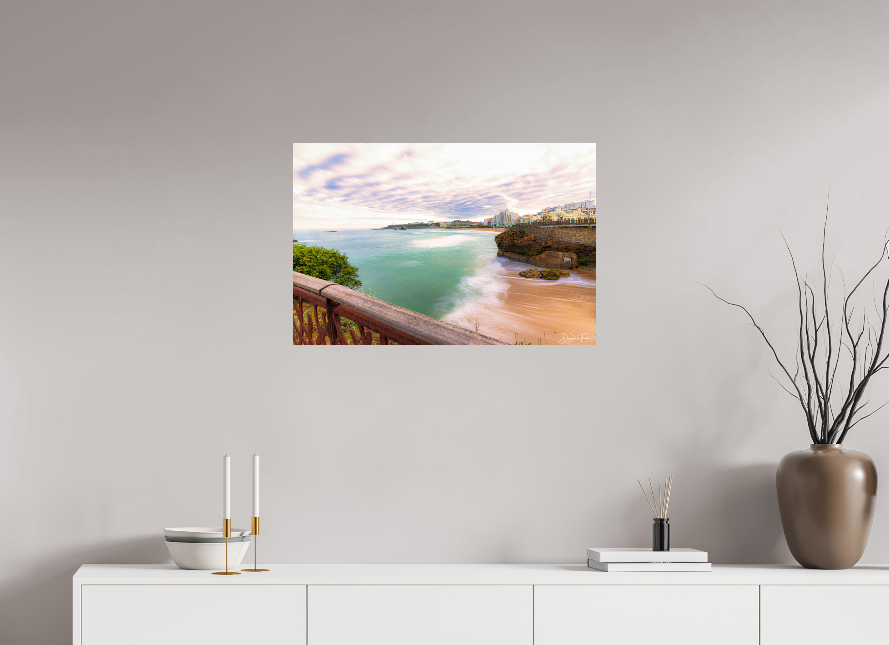 75 x 50 cm, Diego De la Fuintes Biarritz – L'Écume et l'Horizon