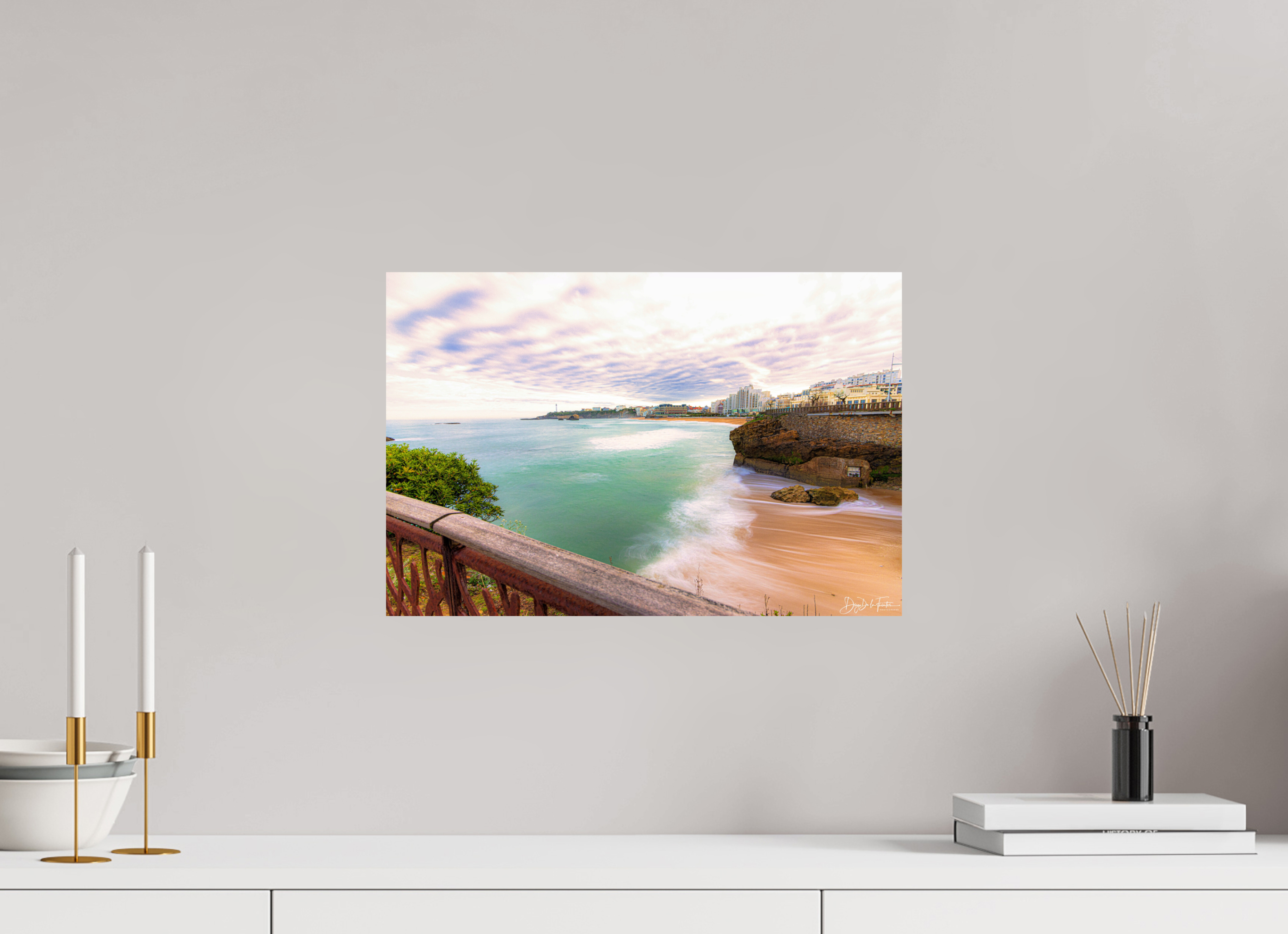 45 x 30 cm, Diego De la Fuintes Biarritz – L'Écume et l'Horizon