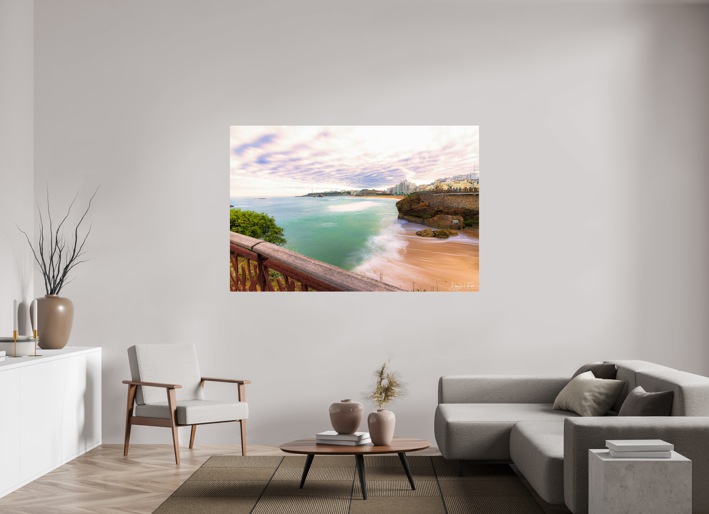 180 x 120 cm, Diego De la Fuintes Biarritz – L'Écume et l'Horizon