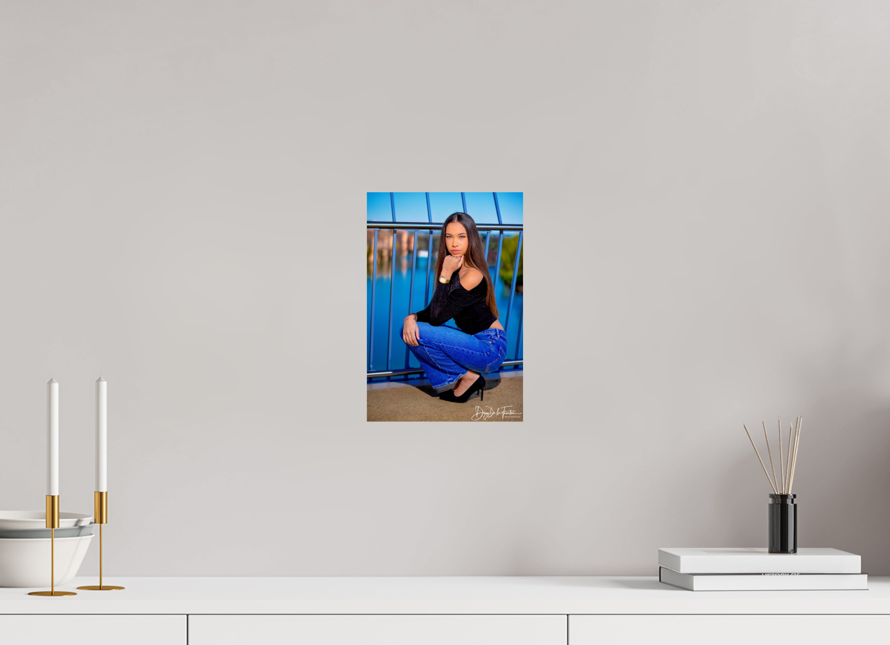 20 x 29,4 cm, Photo Print On Fuji Crystal DP II Perspective Bleue : Portrait Contemporain par Diego De la Fuintes