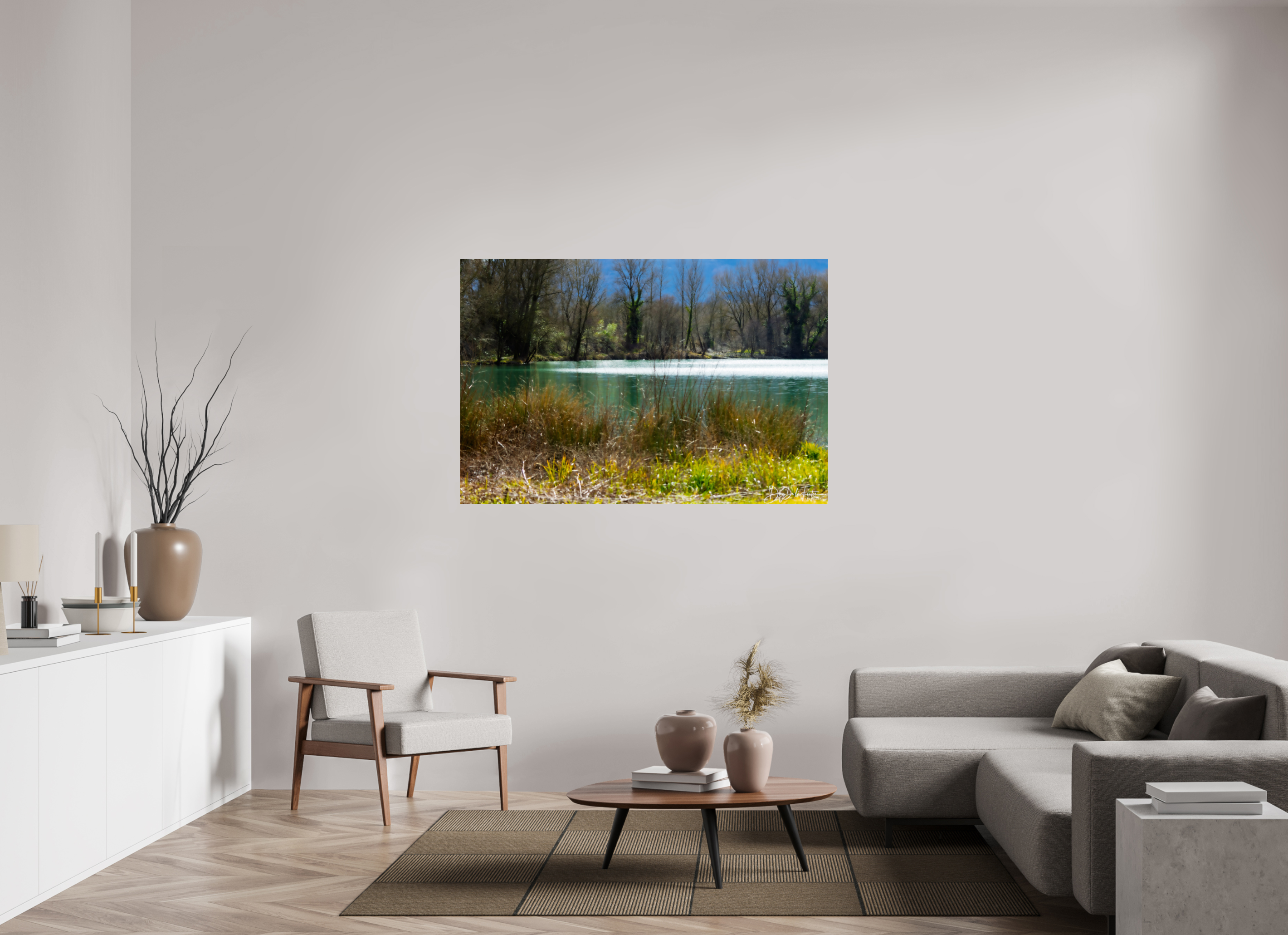 150 x 100 cm, Diego De la Fuintes Lac vert